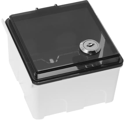 Boîte de Prise Électrique Étanche PVC Noir, Verrou Anti-Vol Mural | Protège des Pluies Poussière, Résistance Uv, Faible Entretien, pour Zones Commerciales à Fort Passage