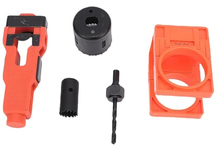Door Latch Mortising Tool Kit Orange Remove Materials Door Latch Installation Kit for 1 3/4 in Or 1 3/8in Thickness Frame