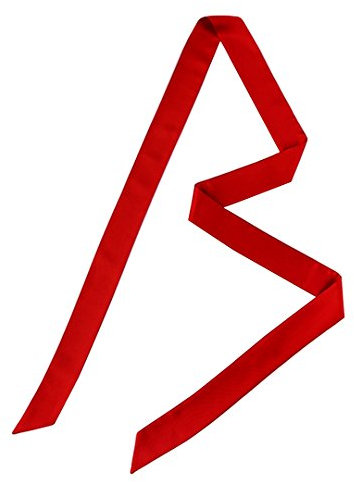 Monique Langer, schmaler Damenschal, seidiges Band, Halsband, Gürtel, Rot, Einheitsgröße, Rot/Ausflug, einfarbig (Getaway Solids), Einheitsgröße