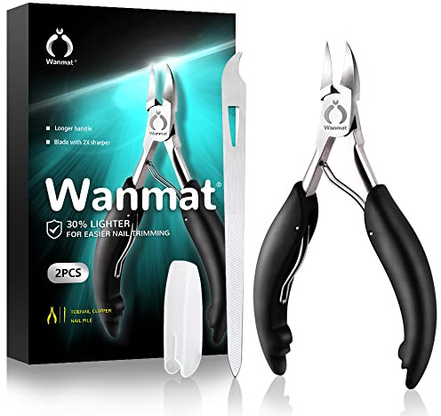 Toe Nail Clipper for Ingrown or Thick Toenails,Toenails Trimmer and Professional Toenail Nipper for Seniors with Stainless Steel Surper Sharp Blades