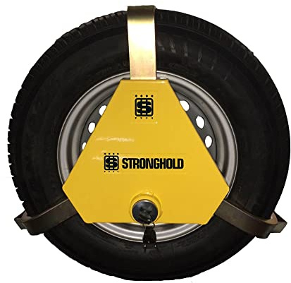 Stronghold Apex 13 - 15 Triangular Wheel Clamp Suitable for Caravans, Trailers, Horse Boxes, Vans and Motorhomes Tyre Width 175-195mm Diameter 504mm - 704mm Sold Secure Gold Standard | Caravans, Trailers, Horse Boxes, Motorhomes Tyre Width 175-195mm Diameter 504mm - 704mm