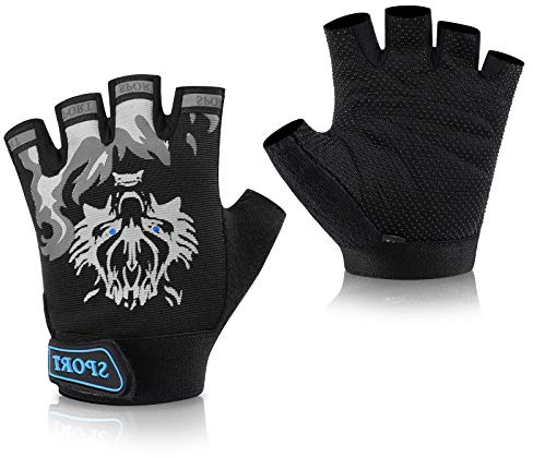 Accmor Kids Fishing Gloves, Kids Sport Cycling Gloves for Cycling Camping Fishing Outdoor Sports