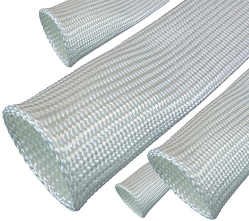 10m Hitzeschutzschlauch FITEX ID-Ø 10mm flexibel | VIELE LÄNGEN & GRÖSSEN 7-50mm | Gewebeschlauch Fiberglas Schlauch Isolierschlauch Kabelschutz Kabelschlauch Heat Sleeve Brandschutz| Premium