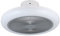 EGLO Deckenventilator mit LED Beleuchtung Kostrena, Ventilator Decke dimmbar mit Fernbedienung, Timer, 3 Geschwindigkeiten, Kunststoff in grau-weiß, AC Motor, warmweiß - kaltweiß, Ø 45,5 cm