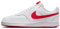 Nike Damen Court Vision Low Next Nat Sneaker, White University Red, 44 EU