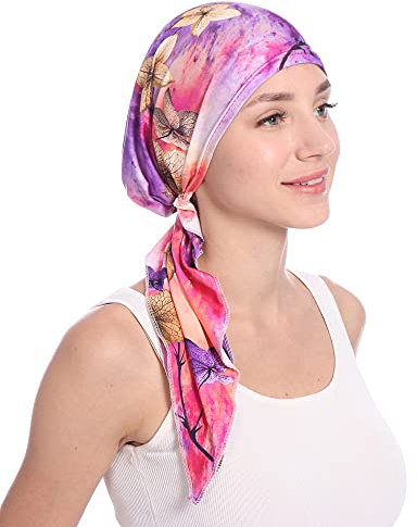 SONZECRLEE Chemo Couvre-chef d'été pour femme - Bandana élastique et foulard avec motifs colorés pour femme, 11, taille unique