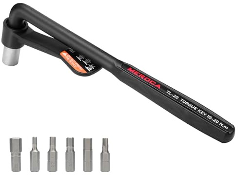 Aomiun Drehmomentschlüssel-Werkzeugsatz für Fahrräder, Hochpräziser Sechskantschlüssel, Tragbarer Schraubenschlüssel mit 6 Bits und Drehmomenten Verschiedener Spezifikationen (Tl20)