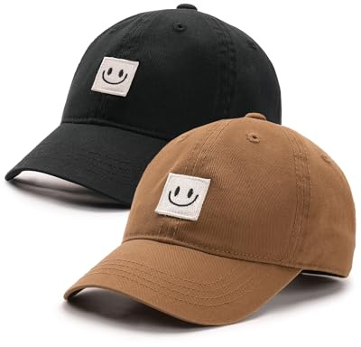 FURTALK Kids Toddler Baseball Hat Boys Girls Adjustable UPF50+ Washed Cotton Baseball Cap