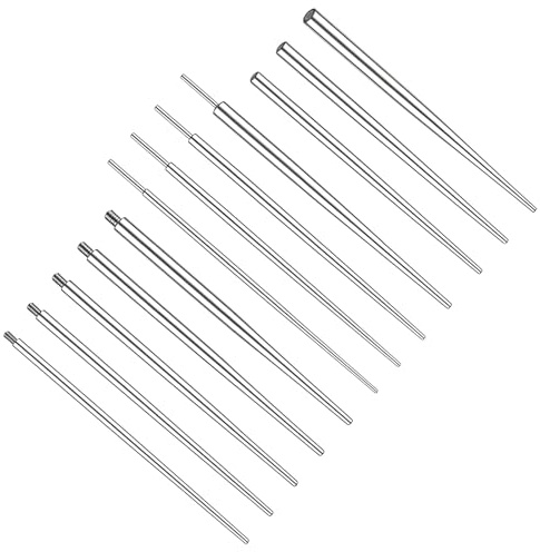 Josojoou 12 stycken piercingnål set 14 g/16 g/18 g piercing taper insättning piercing införande hjälpsats av kirurgiskt stål rostfritt stål för gänglös insättning av Tragus Helix läpp näsa brosk