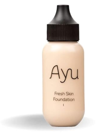 AYU Fresh Skin Foundation - 2 – Lightweight Hydrating Liquid Base with Hyaluronic Acid, Vegan & Fragrance-Free – 30ml