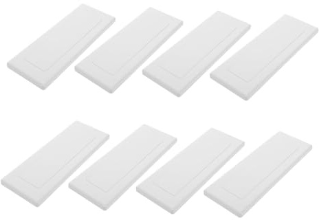 OSALADI 8 Piezas Placas de Cubierta de Caja de Conexiones Tipo Cubiertas Sólidas de Plástico para Enchufes y Placas de Pared para Protección de Salidas y Conmutadores Hogares y Oficinas
