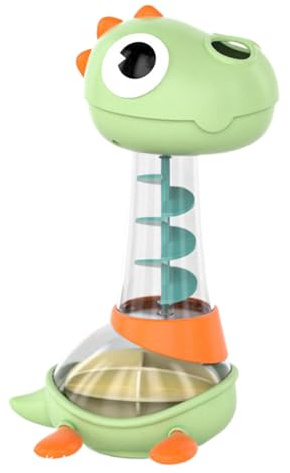 Juguetes para Ducha Infantiles - Juego de Dinosaurios en Rodante e Interactivo para Bañera,Juguetes de Baño Divertidos | para Niños Niñas Playa Piscina Exterior Interior Juego