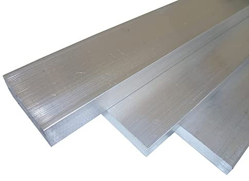 B&T Metall Aluminium plat anodisable, soudable, brut, non traité, dimensions : 30 x 10 mm, longueur : environ 1,5 m