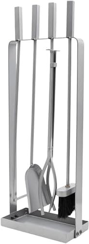 Garden Mile® 5 accessori per camino da interni, accessori per caminetto, accessori in metallo per camino, accessori decorativi per caminetti, decorazioni per caminetti