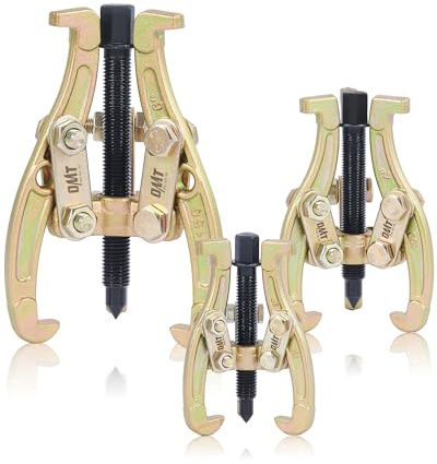 Orion Motor Tech Gear Puller Set, 3 4 6 3 Jaw Puller Kit for Pulley Gear Bearing Flywheel Removal, Heavy Duty Pulley Puller with Reversible Jaws 3 pcs Bearing Puller Tool Kit