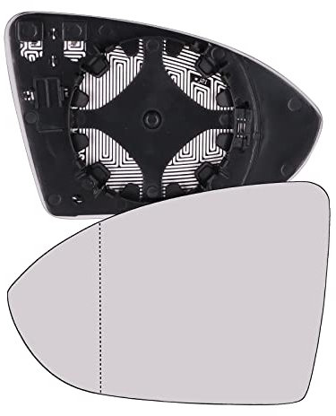 KYYET Left Side Wing Mirror Glass Compatible with vw Golf MK7 2013-2020 Power Heated White