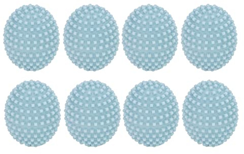 LANTRO JS Confezione da 8 Palline per Asciugatrice per Asciugatrice Palline per Asciugatrice Palline per Riccio per la Pulizia dei Vestiti di Casa, Riutilizzabili