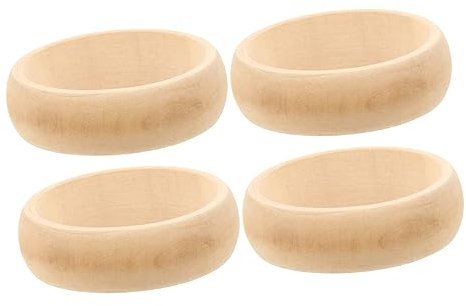 COHEALI 12 Stk Holzarmband selber machen glatte Holzkreise Armreifen aus Holz Ringe Armbänder Ringhandwerk unvollendeter Holzring runden Kunsthandwerk schmücken hölzernes Armband Kind