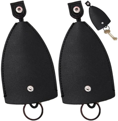 Borsa per Chiavi per Auto da 2 Pezzi Custodia per Chiavi in Pelle Pu Tipo Estraibile Custodia per Chiavi Custodia per Chiavi AntiGraffio