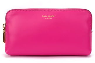 kate spade new york Women's Zip Embossed Logo Belt Bag, Removable Pouch for Hands-Free Carrying & Travel, Marker Pink, S/M