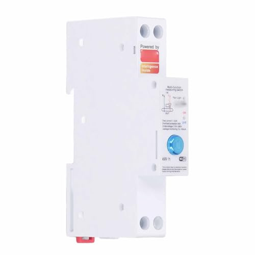 Omabeta Smart WiFi-strömbrytare med överbelastningsskydd och Fjärrkontroll för Hemmabruk, AC110‑280V, 2-polig, Enkel Installation