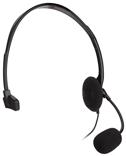 HUSHUI 3,5 Mm Brusreducerande Telefonheadset Bekvämt Enkelöra för PC Call Centers Svart Slitstarkt Headset för Kundservice