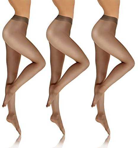 sesto senso Strumpbyxor dam, transparent, 1-pack, 3-pack, Den 8, släta fina strumpbyxor
