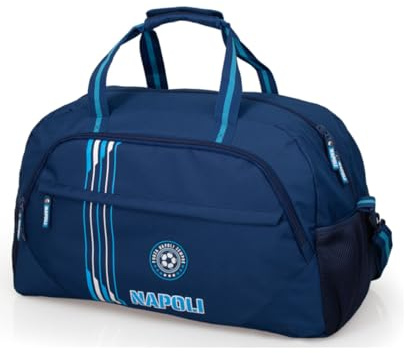 Borsone Napoli Azzurri PARTENOPEI Borsa da Viaggio Palestra CM.60X35X28-99319