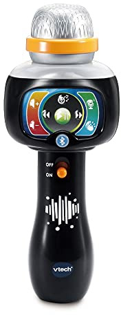 VTech Kindermikrofon Karaoke, singt mit Mir, Spielzeug für Kinder + 2 Jahre, spanische Version, Schwarz