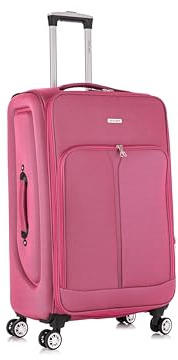 29 Large Suitcase Super Lightweight Luggage 20% Expandable 4 Wheel Spinner Soft Shell Check in Luggage for 23kg