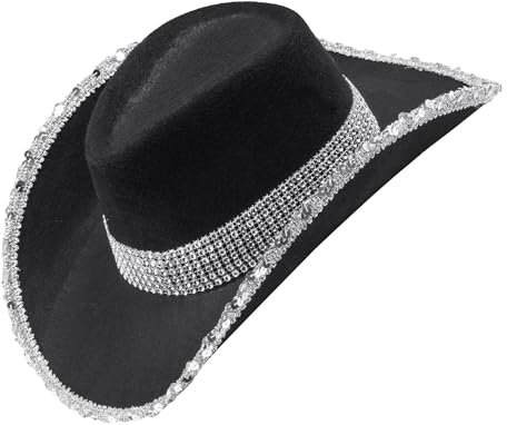 W WIDMANN MILANO Party Fashion - Chapeau de fête Cowgirl/Cowboy, Chapeau Western, Accessoire Carnaval, Enterrement de vie de garçon