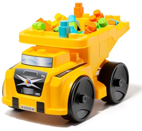 MOLTO | Camión Volquete Infantil con 20 Bloques | Camión de Juguete para Niños con Carga Real y Bloques de Colores | Juguete Seguro y Educativo | Desde 12 Meses