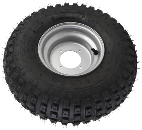 Ausla Llantas ATV 16x8-7 con Aros, Rueda de Aleación de Aluminio Todoterreno de 4 Orificios con Aros a Juego para UTV, Quad, Kart de Off-Road, Carrito, Minibicicleta, cortacésped.