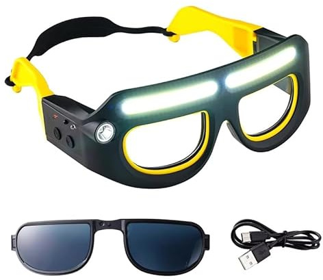 Omana Torcia frontale con 5 modalità di illuminazione, fascio luminoso a LED ricaricabile, impermeabile, sensore di movimento, lampada da testa per campeggio, corsa, escursionismo, pesca, garage