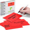 2DOBOARD Beschreibbare Magnete 15 x 10 cm für Kanban Board oder Scrum Tafel - 25 Stück - Rot - Scrum Karten für Whiteboard - Magnete zum beschriften - Magnetic Notes - Kanban Karten (Rot)