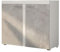 Mirjan24 Kommode Rango 2F mit 2 Türen, Highboard, Naturtöne, Anrichte, Sideboard, Mehrzweckschrank, Wohnzimmerschrank, Schrank (Weiß/Beton Hell)