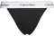 Calvin Klein Damen Slip Bikini Form High Leg mit Stretch, Schwarz (Black), XS