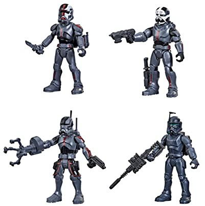 Star Wars Mission Fleet - Juego de 4 Figuras de acción de clonación de 6 cm con múltiples Accesorios, Juguetes para niños a Partir de 4 años