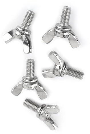 Sortiment av 5 st M5 Vingmuttrar med 304 rostfritt stål vingskruv (M5 x 10 mm)
