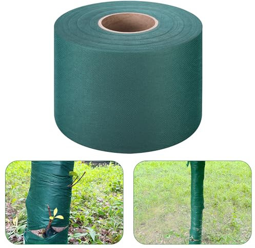 GIONAR 91M x 12CM Baum Winterschutz Wickelstreifen - Stammschutz Winter - Kälteschutz Frostschutzvlies Pflanzenschutz,Besser als Juteband für Pflanzen
