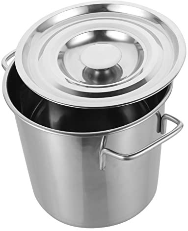 LAPYAPPE Olla De Sopa De Acero Inoxidable Tapa y Asas Para Cocción De Mariscos y Guisos Capacidad Para Cocina