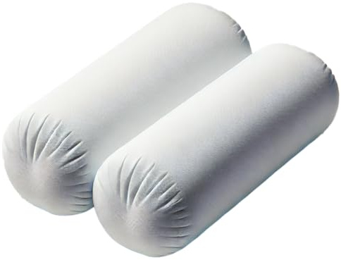 Bolster Pillow Roll XL (25 x 75 cm) Support Pillow, Round Roll Pillow Bolster Insert, Hollowfibre Roll Neck Bolster Pillow Ergonomically Designed Cylinder Bolster Body Pillow