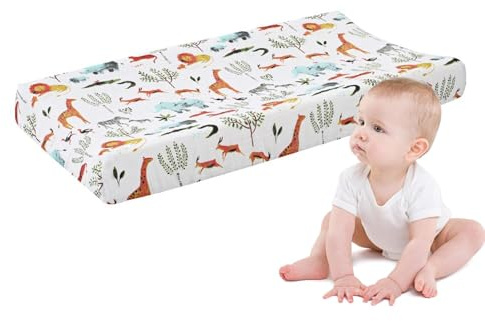Housse De Coussin Pour Table À Langer, Housses Et Coussinets De Table À Langer En Coton Doux Et Respirant, Draps De Matelas À Langer Ultra Doux, Feuilles De Matelas À Langer Adaptées