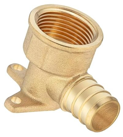 Raccordo a gomito per orecchio a crimpare in rame da 1/2 3/4 Raccordo a crimpare in metallo portatile a tenuta stagna