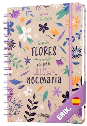Grupo Erik - Agenda Scolaire Semainier 2025 2026 Amelie, Espagnol | Format A5, Papeterie Ado, Fournitures Scolaires, Agenda 2025 2026 Fille