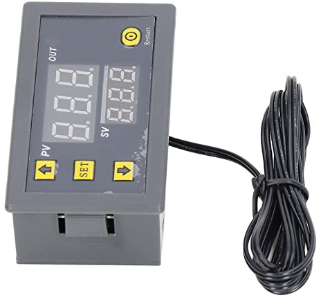 MasYosh Módulo de Control de Temperatura, Termostato de Visualización Digital LED con Parámetros de Guardado Automático, Control de Temperatura Preciso 0.1 ℃ Para el Refrigerador