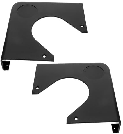 HANABASS 2 Pièces Lot de Plaques de Protection Angle pour Table de Billard Plastique Noir Accessoire pour Coins Renforcés Compatible avec Tables de Snooker et Billard