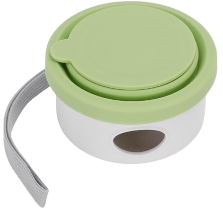 Yctze Cuenco de Agua para Perros, Cuenco para Perros, para Mascotas, Plato de Riego Portátil para Mascotas, Cuencos de Viaje para Acampar y Caminar (Verde Claro)