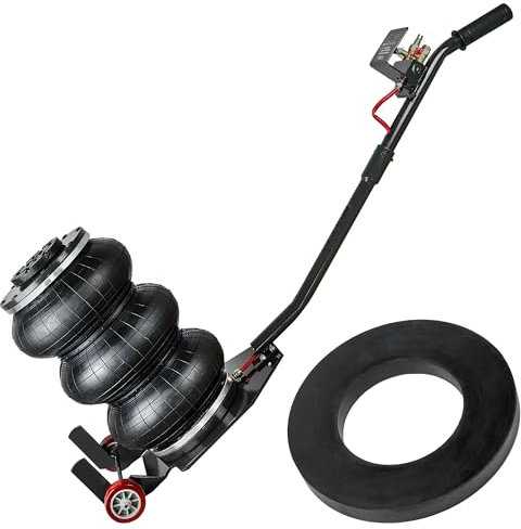 Pneumatischer Wagenheber AP-4000 - Druckluftwagenheber mit 4-Tonnen-Kapazität, 71 cm Griff, höhenverstellbar und einfacher Bedienung für Werkstätten