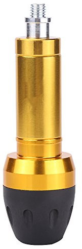 Anti-Crash Rahmen Sliders, Motorrad Sturzschutz Motorrad Crash Protector Sturzpads Universal Sliders Crash Pads Schutz Länge 125mm / 5 Zoll Aluminiumlegierung ABS Kunststoff(Gold)